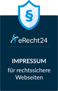 Siegel eRecht24 für rechtssichers Impressum